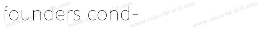 founders cond字体转换